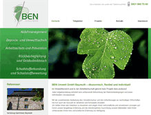 Tablet Screenshot of ben-umwelt.de